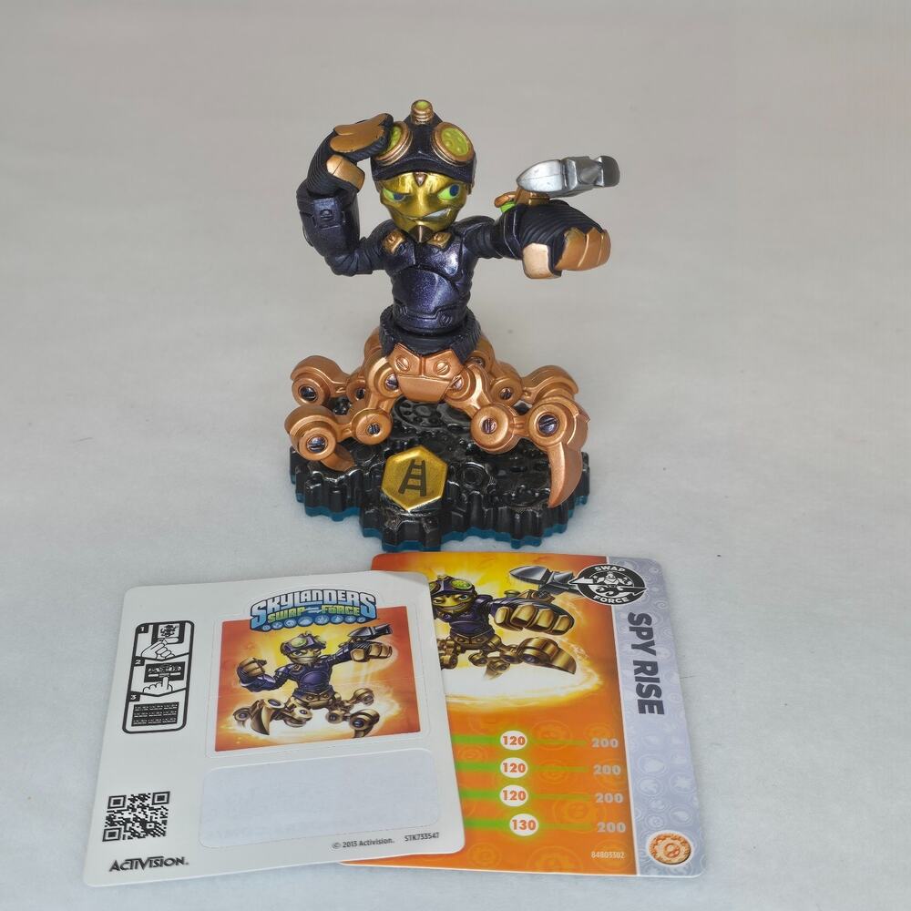 Spy Rise Skylanders Swap Force W/Card, Sticker, and Code
